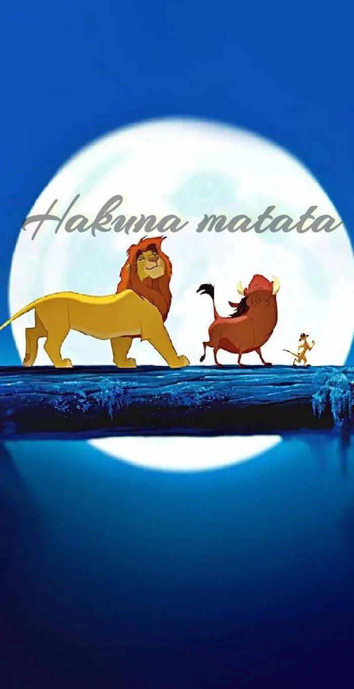 funny wallpapers for phones hakuna matata still from the lion king simba timon and pumba