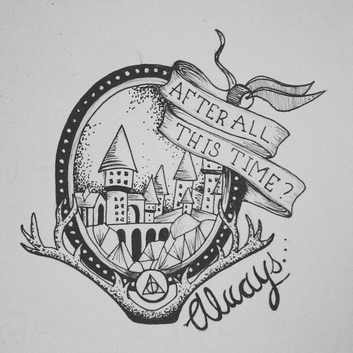 How to DRAW HOGWARTS 43 photos  Drawings for sketching and not only   PapikPRO