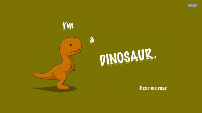 im a dinosaur hear me roar written on green background cool desktop backgrounds cartoon t rex drawing