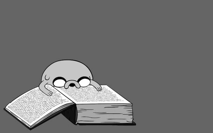 jake adventure time reading a book funny wallpapers black and white background