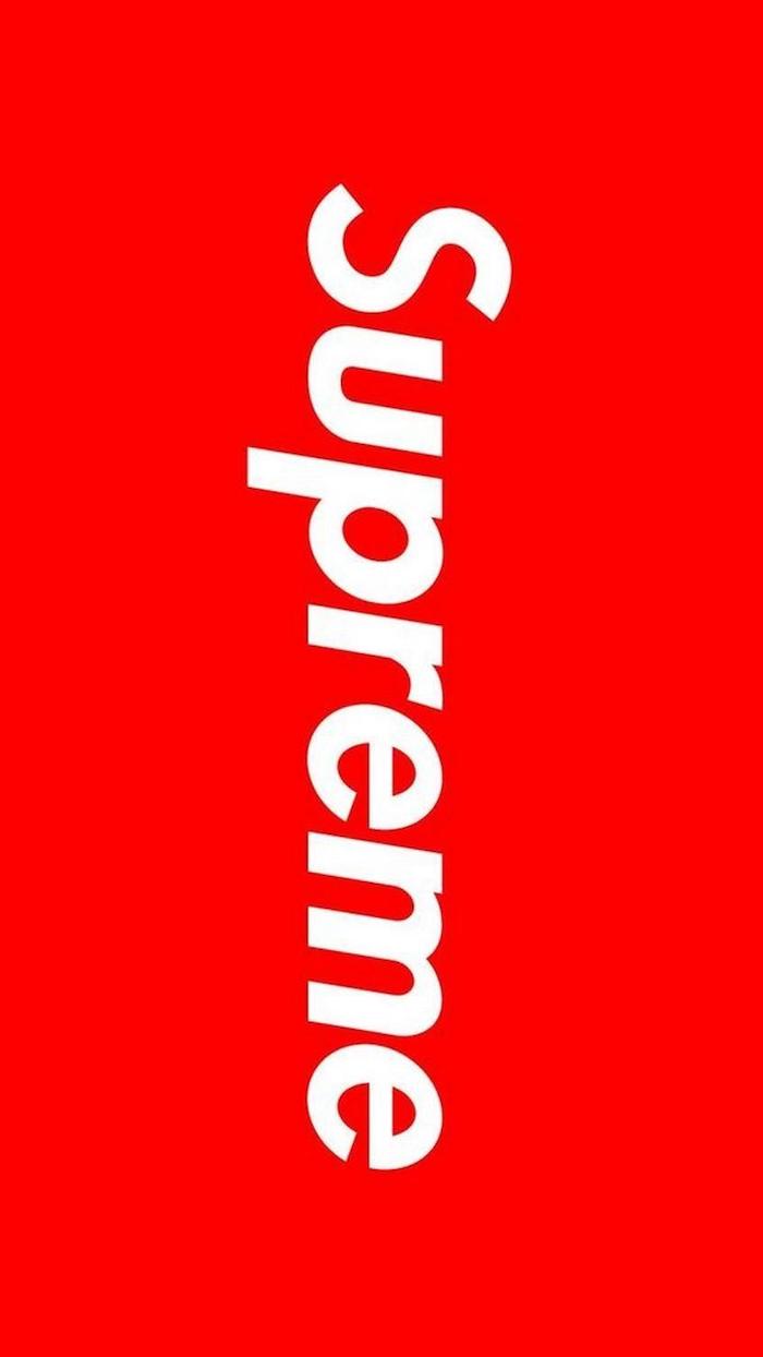 red background supreme logo wallpaper supreme logo written in white