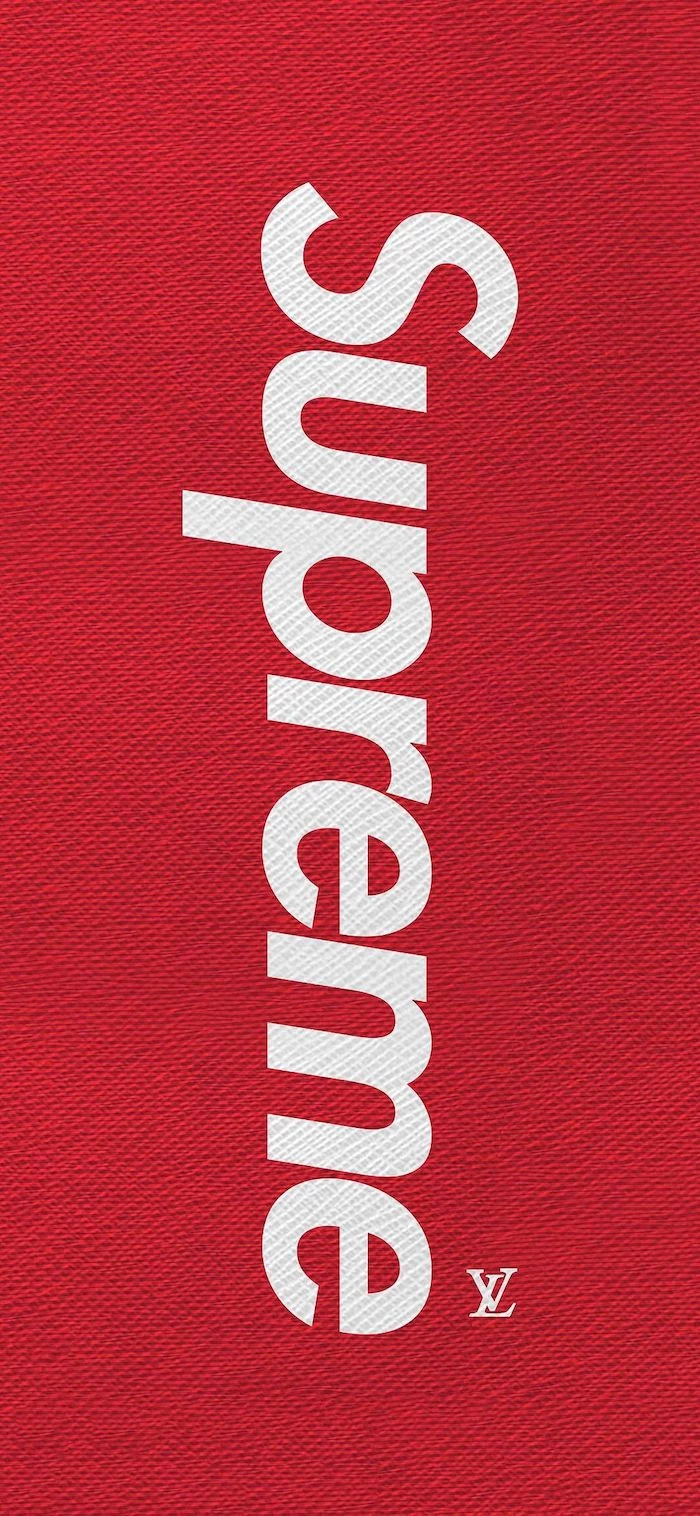 red background supreme logo written in white cool supreme backgrounds small louis vuitton logo in the corner