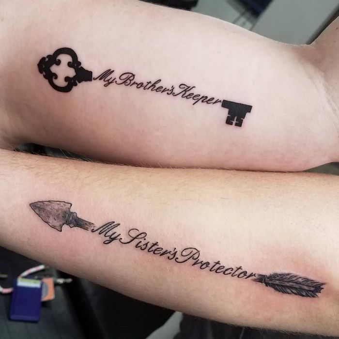 Joshua and Lanea with brother and sister tattoos  Dollys Skin Art Tattoo  Kamloops BC