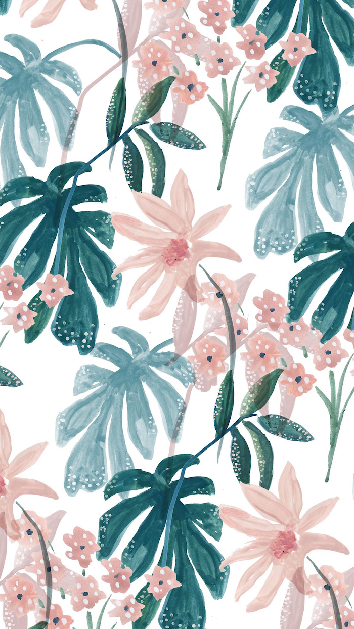 Choose a Floral Background to Decorate Your Screen With