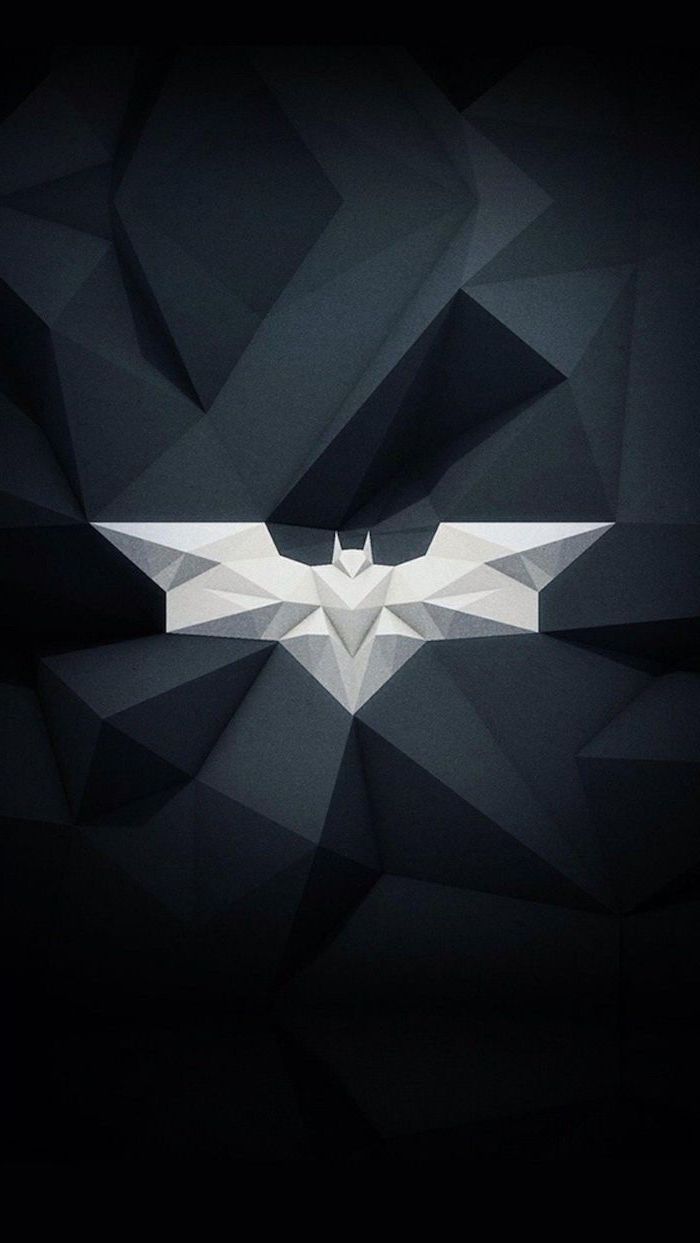 grey and black background cool background hd white batman logo in the middle