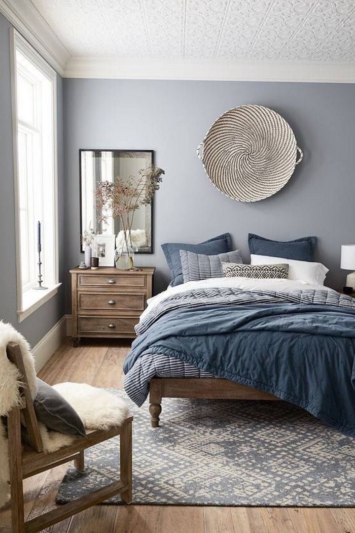 light grey bedroom walls