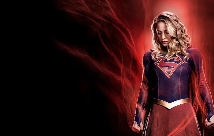 supergirl wallpaper cute wallpapers for girls melissa benoist as supergirl on red and black background