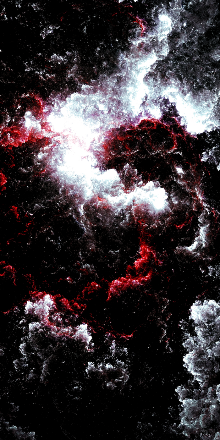 55 Black and Red Abstract