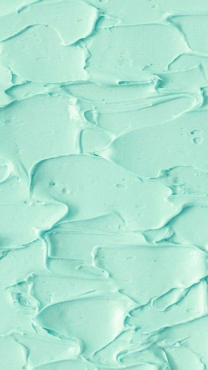 turquoise paste painted and smeared around beautiful wallpaper for phone turquoise pastel aesthetic