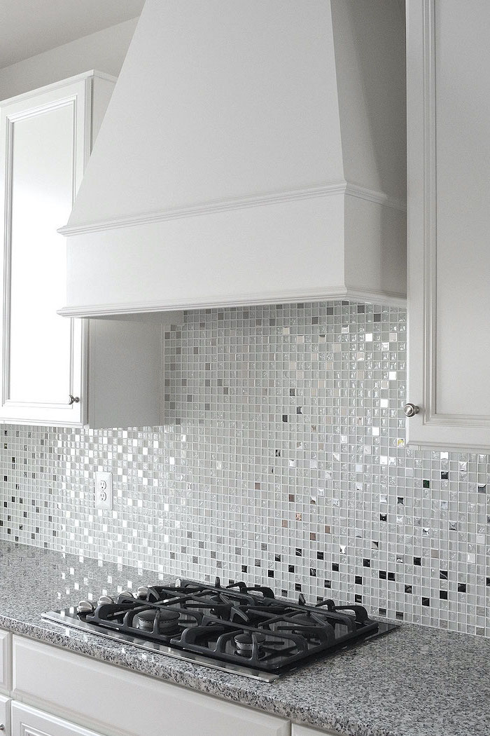 white tile countertops