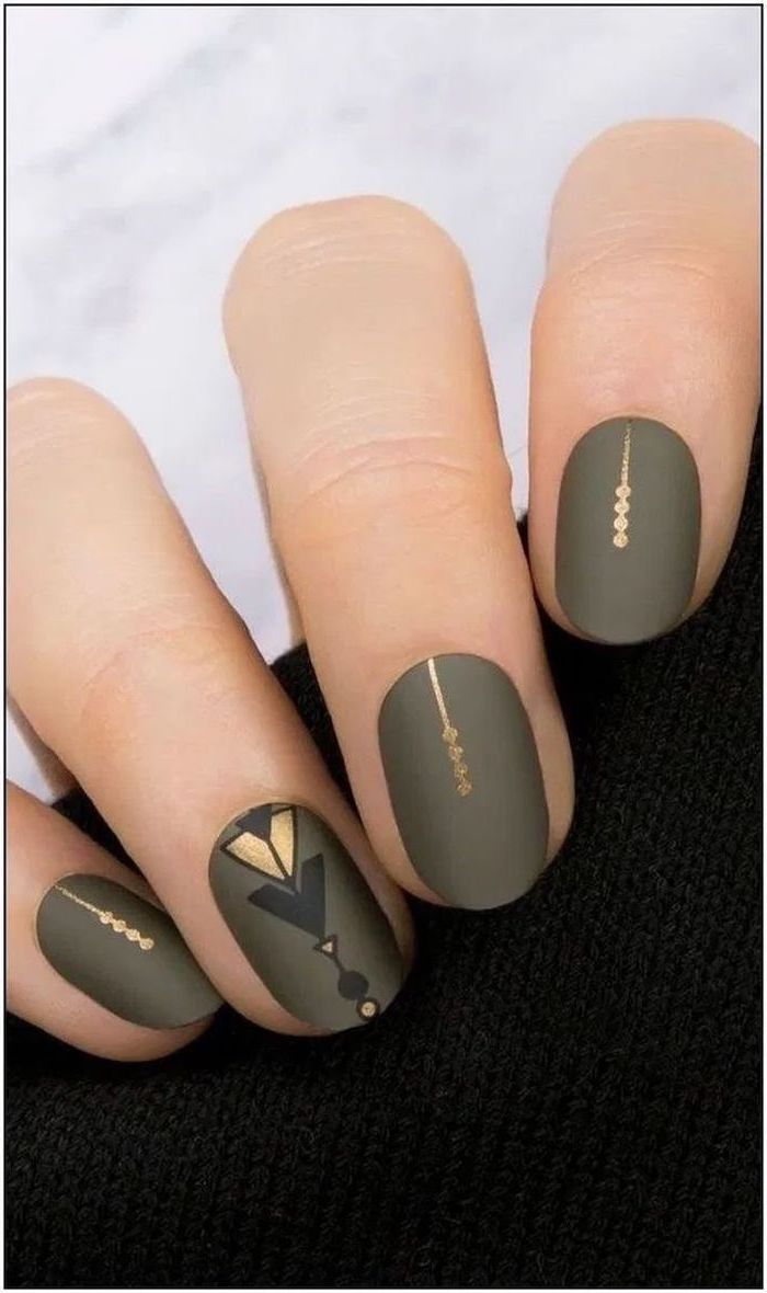 autumn nail ideas short