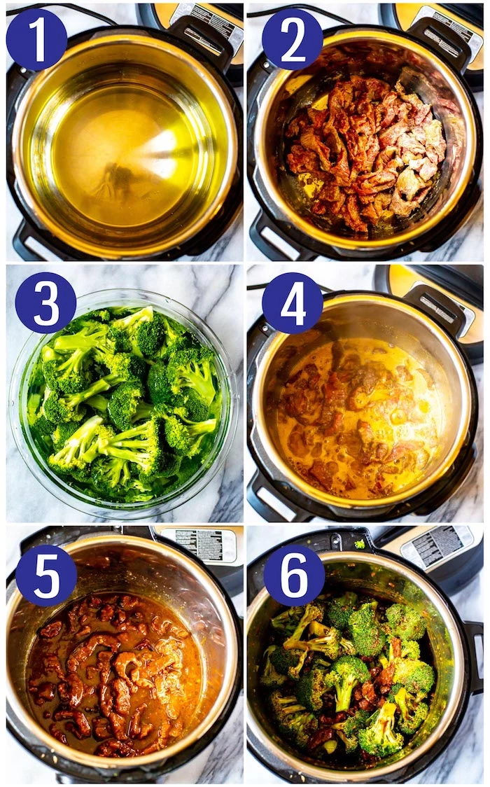 best instapot recipes how to cook beef in instant pot in six steps with broccoli step by step tutorial