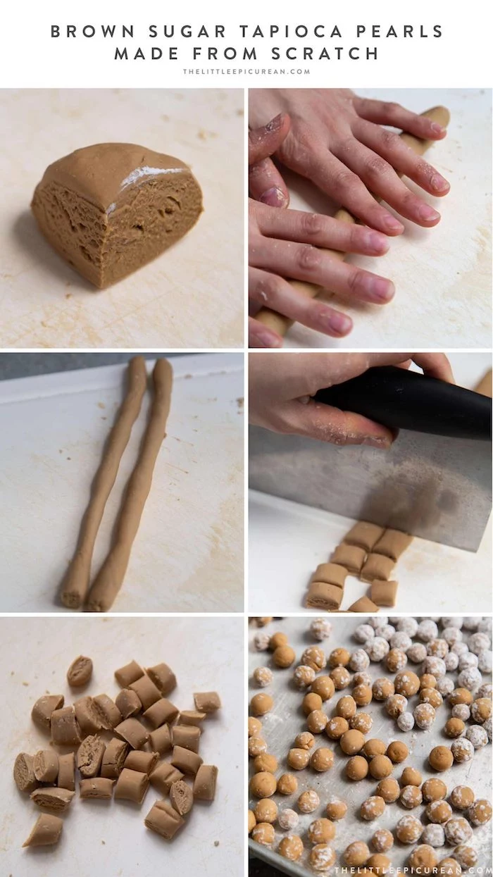 step by step diy tutorial how to make tapioca pearls how to cook tapioca pearls photo collage