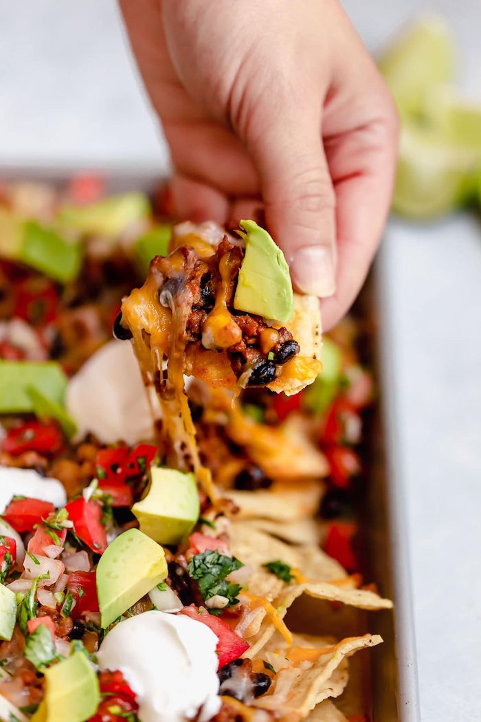 authentic mexican recipes tacos with black beans corn tomato onion chopped parsley and avocado