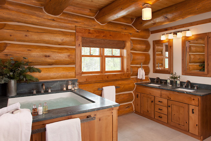 cabin bathroom decor