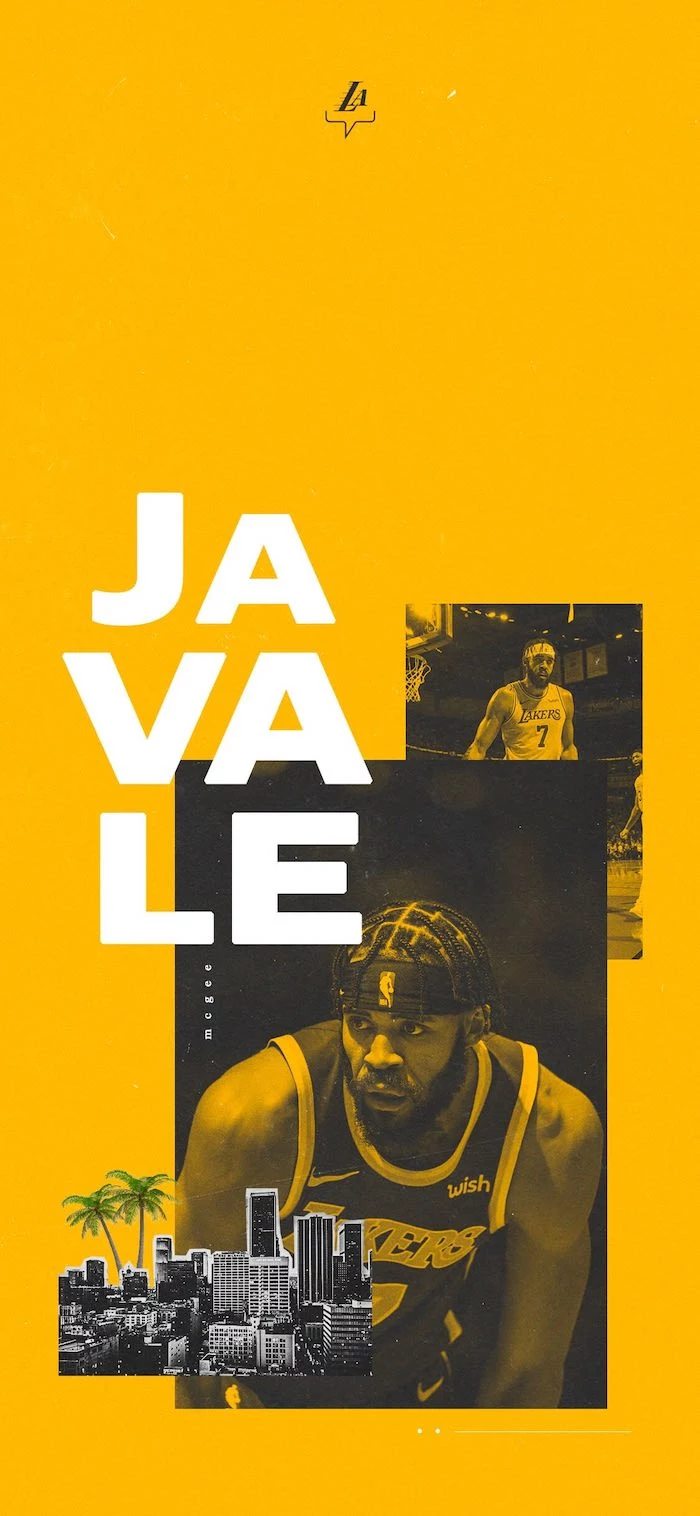 javale mcgee wallpaper best basketball wallpapers photos from the court photo collage on yellow background