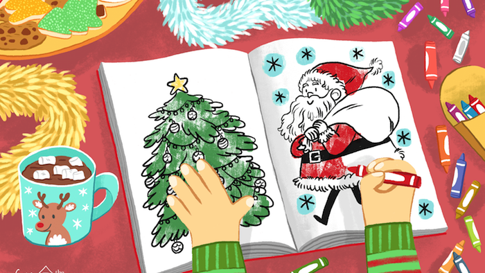 50 Christmas Coloring Pages For Kids to Keep Them Occupied