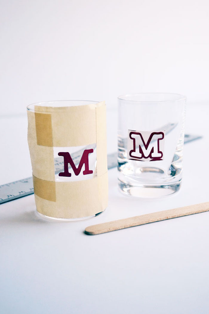 gifts for dad who has everything two shot glasses monogrammed step by step diy tutorial