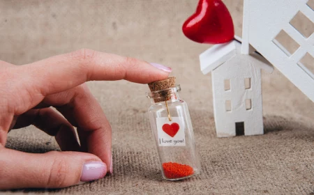 i love you mini note placed inside small glass bottle valentines day ideas for him message in a bottle