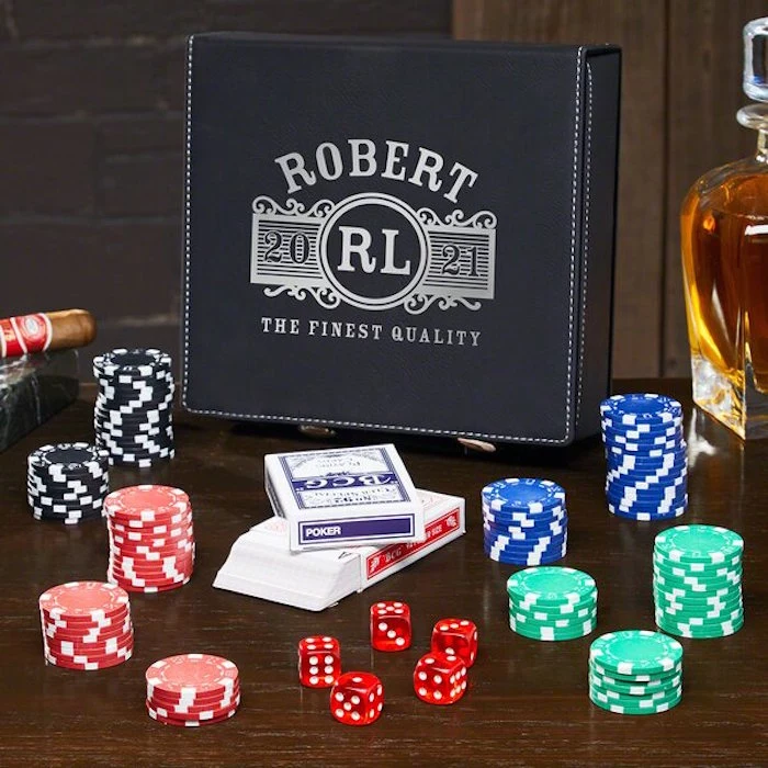 what to get a guy for valentines day robert personalised poker set inside case made from black leather