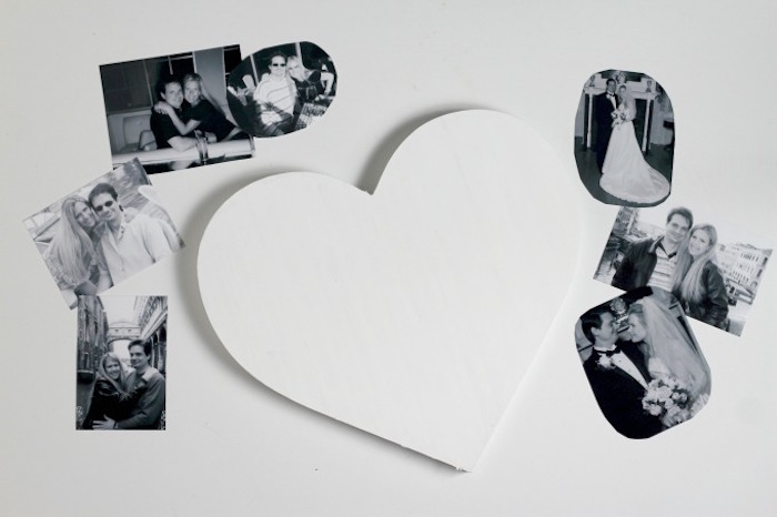 white heart black and white photos scattered around it cute things to get your boyfriend for valentines day