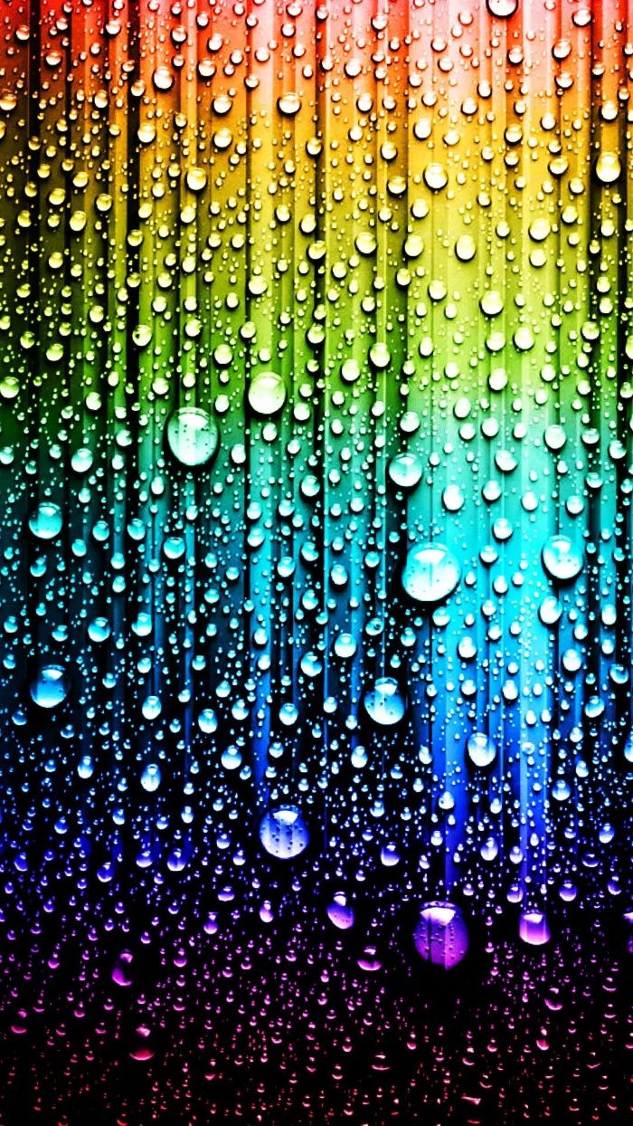 drops of water on rainbow background cool rainbow backgrounds pink yellow green blue purple