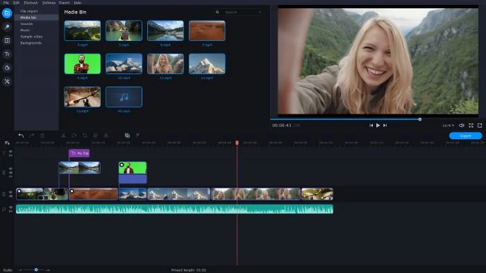 editing a video best video editing software screenshot of movavi
