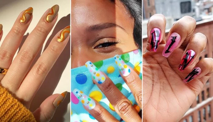 Abstract nail 2021: fashionable abstraction on nails, the best trends
