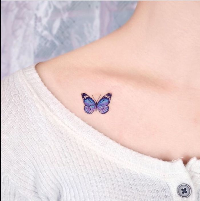 The girl with the butterfly tattoo