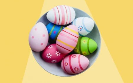 colorful eggs with floral patterns inside a bowl dying easter eggs pink green blue dye