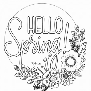 Spring coloring pages to entertain the entire family