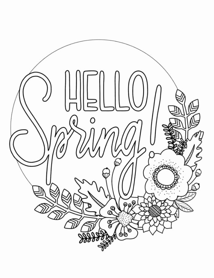 spring coloring pages to entertain the entire family archziner com