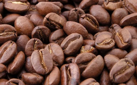 close up photo of lots of coffee beans cold brew coffee