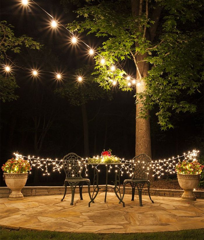 outdoor tree lights ideas