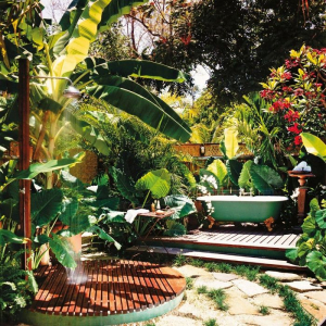 Outdoor shower ideas that will turn your home into a jungle oasis