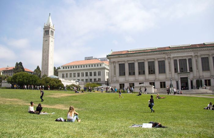 the university of california in berkeley study architecture students sitting on the grass