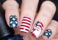 40+ Patriotic 4th Of July Nails In Red, White and Blue