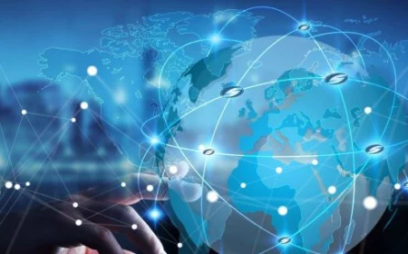 digital drawing of technological links around the globe international consolidation strategy
