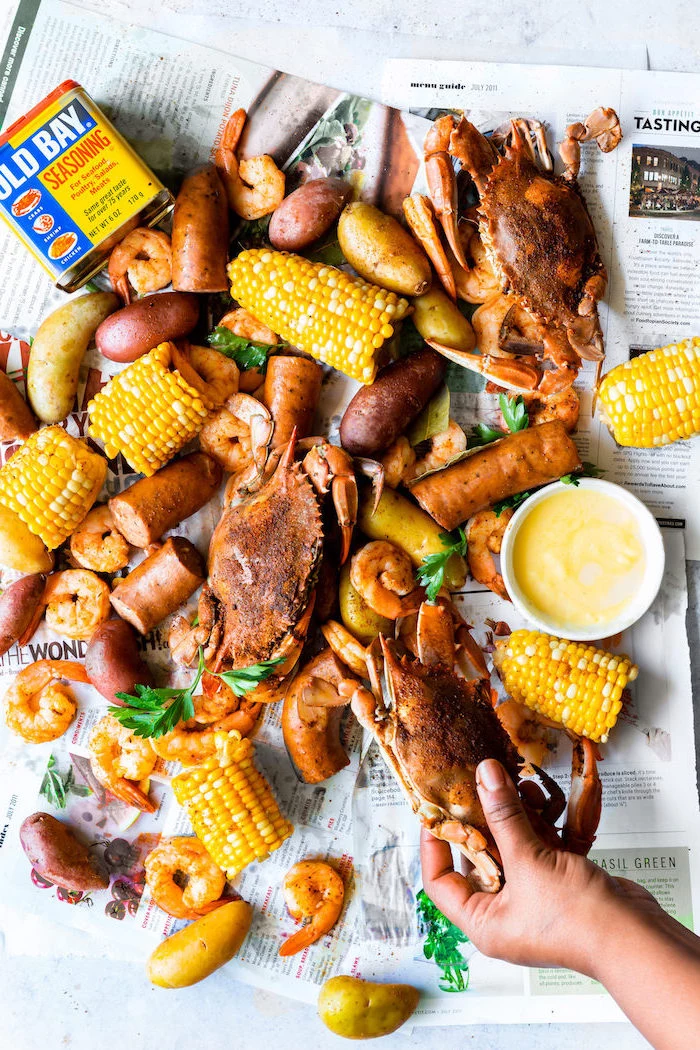 frogmore stew low country recipe seafood boil recipe with sausages corn on the cob shrimp crabs