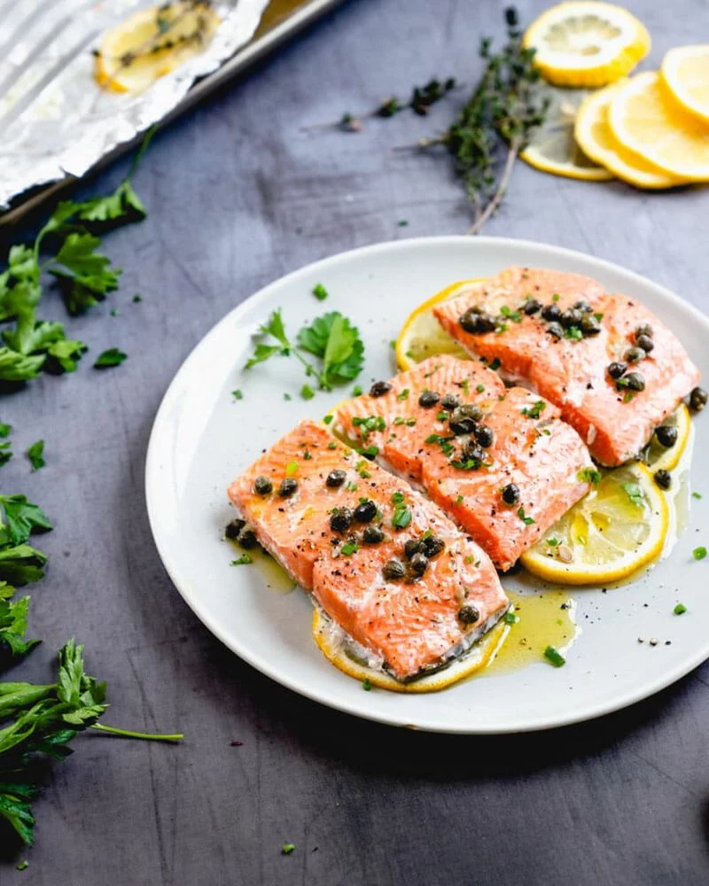 baked salmon with lemon mediterranean diet meal plan