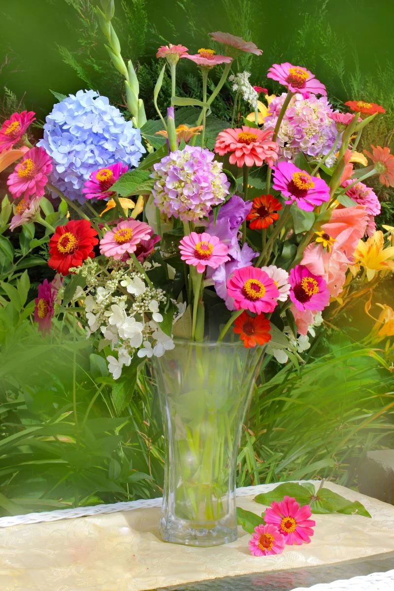 lots of different flowers send flowers pink blue orange red flowers