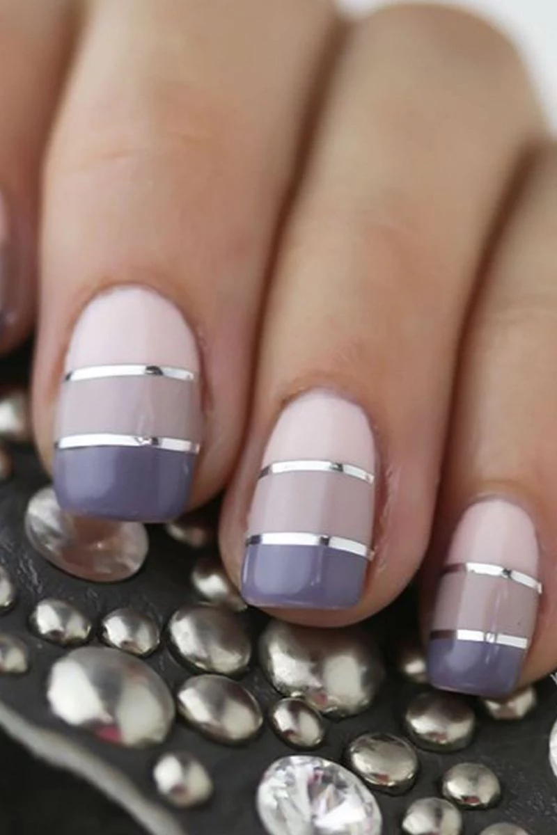 purple ombre nails cute nail ideas