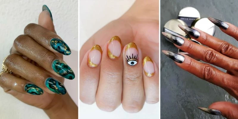 three cute nail ideas marble nails