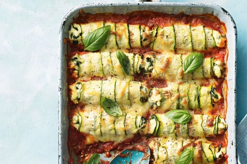 cannelloni baked zucchini recipes with basil