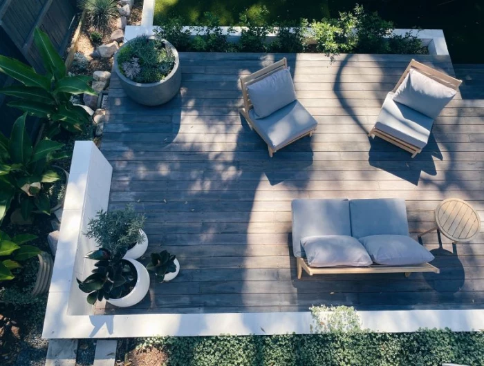 deck with garden furniture transform your backyard
