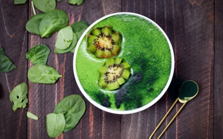green smoothie bowl plant based diets kiwi