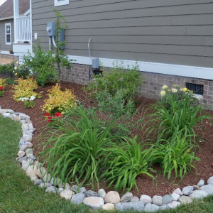 How to recycle materials and create garden edging for your backyard
