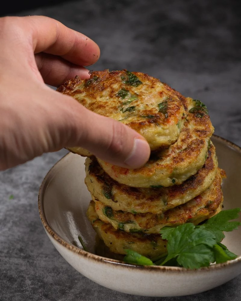 shredded zucchini recipes stacked on top of each other