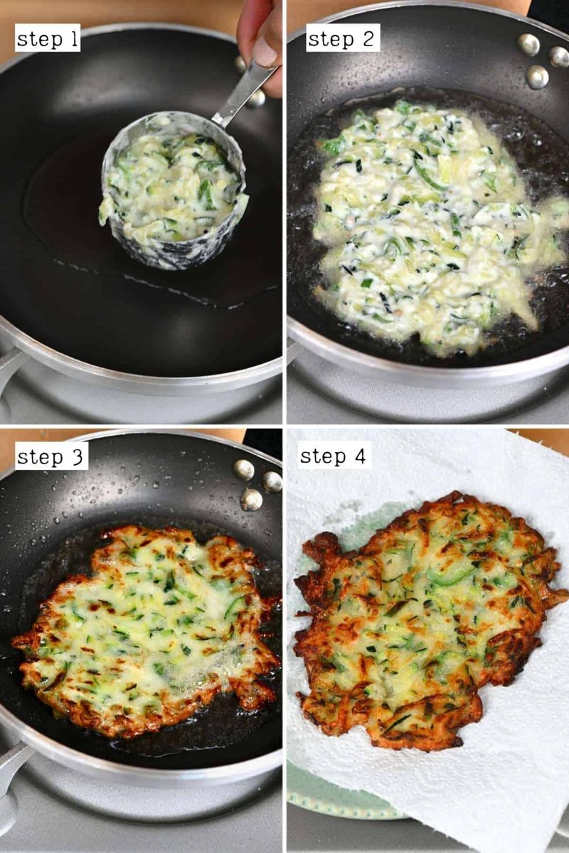 step by step tutorial for how to grate zucchini