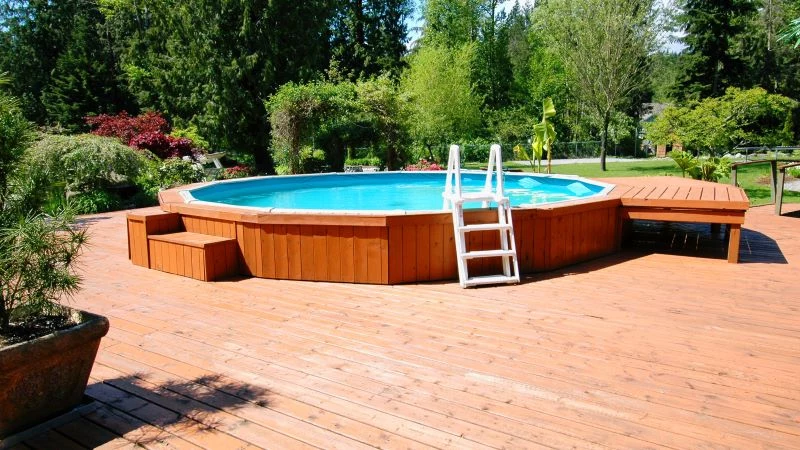 transform your backyard above ground pool